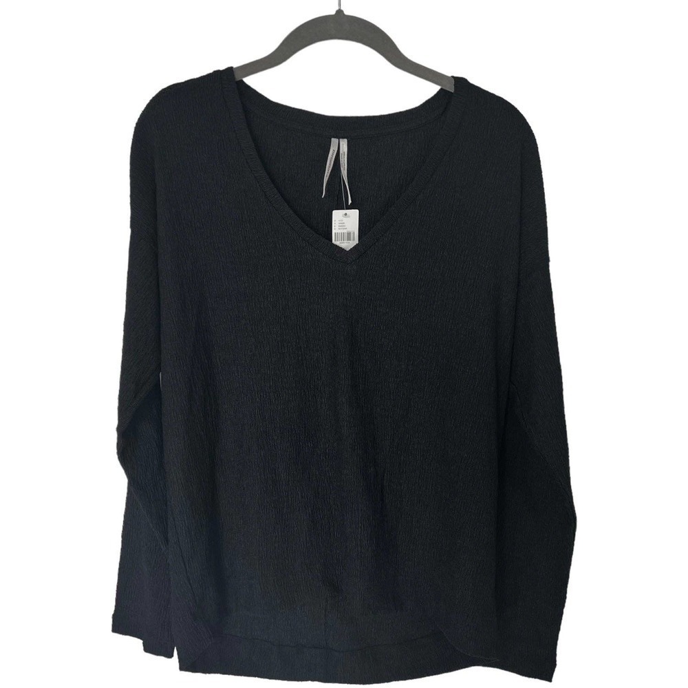 New Anthropologie Crinkle Crepe Long Sleeve Top Size S